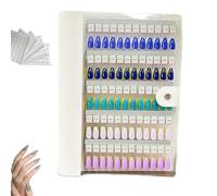Magnetic Nail Swatches Book, 2025 New Nails Color Display Book, 120/180/240 Magnetic Nail Polish, Magnet Blank Nails Organizer Storage, Art Salon Design Booklet for Manicurist (White,120Pcs)