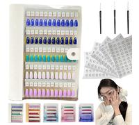 Magnetic Nail Swatches Book, Nail Color Display Book, Magnet Blank Nail Organizer Storage, with Transparent Nails, 120/180/240 Nail Art Salon Design Display Booklet for Manicurist (White,120Pc)