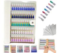 Magnetic Nail Swatchs Book, 2025 New 120/180/240 Nail Color Display Book, Professional Magnet Removable Blank Nail Art Salon Design Display Booklet for Manicurist(White,120PCS)