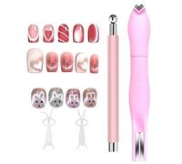 Magnetic Nail Tool Set - Fingernail Decoration Manicure Kit, Long Lasting ABS Design Gel Nail Magnet Set | For Girlfriend Friend Sister Teens Salon Traveling Parties Fashioning And Other Purposes