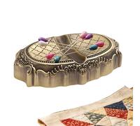 Magnetic Needle Holder | Zinc Alloy Vintage Portable Embossed | Magnetic Sewing Needle Holder | For Home Studio Sewing Room Craft Room, Embroidery Enthusiasts Beginners DIY Lovers