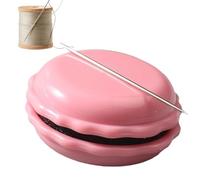 Magnetic Needle Keeper - Aguja de bordado Minder en Macaron Design, clip para coser | Imán lindo para punto, Shread Work, DIY - Herramienta de recuerdo para la organización y el mantenimiento de las