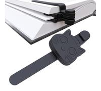 Magnetic Page Clips - Adorable Cat Pattern Bookmark | Soft Silicone Reading Helper, Secure Page Holder, Ideal for Students Teachers Women Teens Journals Textbooks Cookbooks