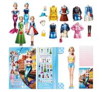 Magnetic Paper Dolls - Cardboard 15.5cm | Princess Doll Set Dress Up Toy