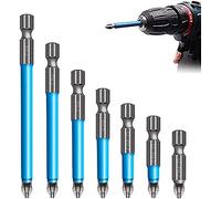 Magnetic PH2 Drill Bits Set Hand Tools 7pcs, Anti Slip Screw Extractor and Magnetic Screwdriver Bit Set