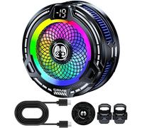 Magnetic Phone Cooler - 30 W Cellphone Cooling Radiator, Portable Adjustable Speed Fan | Efficient Radiator for Mobile Vlog Live Streaming Summer Heat Smartphone Use