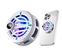 Magnetic Phone Cooler, Low Noise, Lightweight and Powerful Cooling Fan, Ultra-Quiet Portable Radiator, Universal Attachment for Smartphones, Handheld Consoles, and Streaming Devices