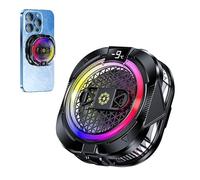 Magnetic Phone Cooler, Semiconductor Cooling Fan System, Digital Display Temperature Control Device for Heat Reduction, Adjustable Speed Quiet Performance Cooling Case, Smartphone Accessory