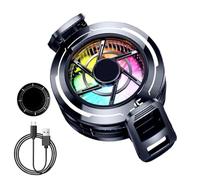 Magnetic Phone Cooler - Tablet Cooling with RGB Light | Virtually Phone Cooler Fan For Women Men Gamers Live Streamers Content Creators Tech Lovers Home Office Apartment Travel Daily Commute