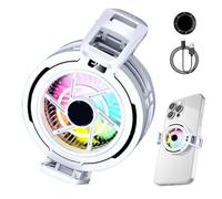 Magnetic Phone Cooler - Wireless Heat Dissipation Sink, Electronic Device Temperature Control Block, Tablet Cooling with RGB Light | Portable Phone Cooler Fan Semiconductor Smartphone For