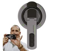 Magnetic Phone Grip - 360 Degree Rotating Bracket, Adjustable Smartphone Stand, Strong Holding Accessory, Compact Support Holder | Practical Aid For Travel Gym Desk Table Car Streaming Video Entertain
