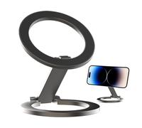 Magnetic Phone Holder - 2.5x2.28 Inches Cell Phone Holder | Magnetic Desktop Stand Alloy | Foldable Desktop Phône Holders Cell Mount | Portable Phones Holders Stands CellPhone Stand Hôlder for Car