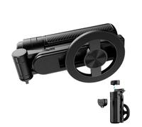 Magnetic Phone Holder, Telescopic Stick Mount, 4-in-1 Selfie Device Purpose For Travel Content Creation, Tripod Remote Use, Wireless Vlog Stand Gym Recording Photography Grip, Black