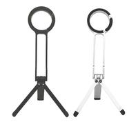 Magnetic Phone Tripod - Foldable Aluminum Stand Holder, Strong Magnetic Mount Support System, Adjustable Mobile Device Grip Base | For Home Desk Office Video Call Outdoor Viewing Streaming Use