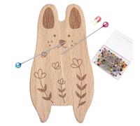 Magnetic Pin Cushion - Wooden Animal Shape Needle Holder, Multi Purpose Sewing Pin Organizer, Embroidery Quilting Tailoring Storage Box, Paper Clip Hair Clip Storage Tool | For Quilting Dressmaking