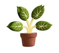 Magnetic Plant Decor, Multifunctional Fridge Magnet, Potted Plants Shape with Strong Hold, Green Plant Magnets, Locker Magnets with Design, Magnet for Dormitory and Kitchen Use