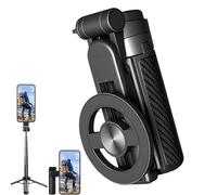 Magnetic Pocket Selfie Stick, 4-In-1 Multifunctional Magnetic Selfie Sticks with Remote & 360° Rotation Tripod Stand