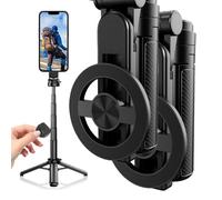 Magnetic Pocket Selfie Stick, Multifunctional Portable Selfie Stick, Pocket-Sized Retractable Phone Holder with Remote Control for Home Travel Vlogging & Video Recording (2 Sets)