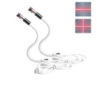 Magnetic Position Quilting Light, Sewing Guide Light Red, Magnetic Sewing Machine Light with Adjustable Dot/Straight Line/Crosshair Projection, Fits All Machines (straight line+Cross)