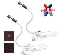 Magnetic Positioning Quilting Light for Sewing Machine, Quilting Guide Light, Sewing Guide Lights with Adjustable Dot/Straight Line/Crosshair Projection for Straight Stitching (2PCS-Dot+Line)