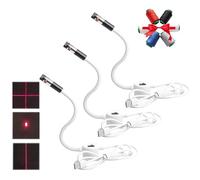 Magnetic Positioning Quilting Light for Sewing Machine, Quilting Guide Light, Sewing Guide Lights with Adjustable Dot/Straight Line/Crosshair Projection for Straight Stitching (3PCS-Mix)
