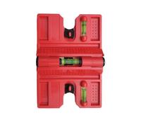 Magnetic Post Level Tool - Foldable Measuring Ruler, Horizontal Level Gauge, Composite Material Leveling with High Visibility Vials, Hand Tools with Compact Design, Alignment Support for Carpentry