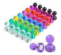 Magnetic Push Pin,40 Piece Fridge Tacks - Magnetic Pins for Whiteboard | for Office Classroom Kitchen Home School Refrigerator Bulletin Poster Locker Photo
