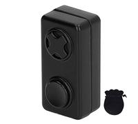 Magnetic Push Slider Toy Cuboid Shaped 2 Buttons Stress Relief Fidget Sensory Toy for Anxiety Autism Focus Metal 40 x 20 x 16mm (Negra)