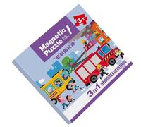 Magnetic Puzzle, Educational Fun Toys for Kids, Portable Learning Tool with Entertainment Function, Travel Toy for, Car, Airplane, Road Trip, Birthday and Playtime Use, 7.09x7.09x0.59 Inches