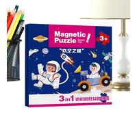 Magnetic Puzzle, Toddler Magnet Jigsaw Puzzles for Ages 2 and 6, Portable Travel Toy Parent Child Interaction with Educational Road Trip Activity for Boys & Girls, Easy Carry