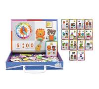 Magnetic Puzzles,Double Side Preschool Toys - Dress-Up Game | For Boys Girls Birthday Party Home Preschool School Travel Beach