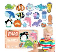 Magnetic Puzzles, Educational Magnets, Magnetic Puzzle For Kids, Colorful Puzzles, Learning Magnets, Educational Toys For Girls, Funny Puzzles For Kids, 30-Piece Magnetic Puzzles