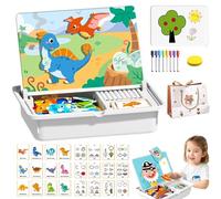 Magnetic Puzzles Face Dress Up Travel Game Double Side, Magnetic Funny Face Puzzle Toy Drawing Board, Magnetics Faces Toy, Preschool Educational Learning Toys for Kids, Age 3-6 (B)