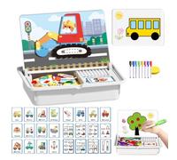 Magnetic Puzzles Face Dress Up Travel Game Double Side Preschool Educational Learning Toy for Kids, Enhances Creativity and Learning for Kids (Style 5)