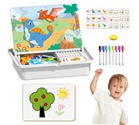 Magnetic Puzzles Face Dress Up Travel Game Double Side Preschool Educational Learning Toy For Kids, Wooden Magnatiles, Magnetic Animals,Magnetic Faces For Kids, Suitable For Ages 3 and Up (C)