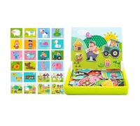 Magnetic Puzzles For Kids | Educational Toys Magnetic Cartoon - Hand-Eye Coordination Puzzles Toys | For Boys Girls Preschool Road Trip Car Airplane Travel Homeschool Classroom Birthday