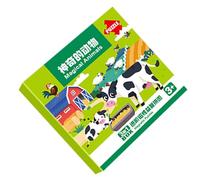 Magnetic Puzzles for Kids - Paper 18×18 cm | Magnetic Jigsaw Pūzzles with Educational Animal Design, Preschool Learning, Toddler Puzzles | Road Trips, Classroom Activities
