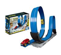 Magnetic Race Track, Car Racing Set, 33.46in Compact Kids Toy Track, Authentic Flexible Racings Design, Portable Vehicle Races Tracks for Boys Girls Teens All Ages
