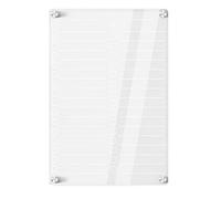 Mâğnetic Refrigerator Ɓoard- Acrylic Erasable Calendar & Memo Board For Smooth Surƒäces| Dry Erase Mâgnetîc Organizer For Kitchen, Cabinet & Wall | Perfect For Shopping Lists, To-Dos & Family Planning