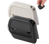 Magnetic Retractable Box Cutter - Safety Lock Utility Knife With Built-In Magnet for Easy Storage & Quick Access, Box Cutter Magnet, Cardboard Opener with Right Angle Groove (BLACK+WHITE)