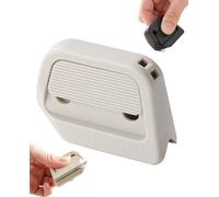Magnetic Retractable Box Cutter - Safety Lock Utility Knife with Built-In Magnet for Easy Storage & Quick Access, Auto-Retracting Ceramic Blade Utility Knife for Home, Office & School (White)