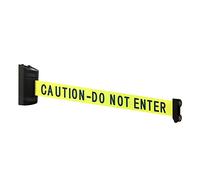 Magnetic Retractable Wall Barrier - Temporary Crowd Control Tool For Safety Queue Solution - 120" Belt Length Coverage with Strong Magnets by VIP Crowd Control (CAUTION DO NOT ENTER)