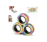 Magnetic Rings Fidget Toy - Brand - Model - Anti-anxiety Toy - Three-tone fluorescent color