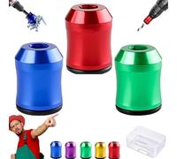 Magnetic Screw Holder, Strong Magnetic Screw Ring - Never Drop Another Screw Again, 1/4 Inch/6.35mm Universal Screwdriver Head Drill Bit Magnetizer for Quick Screw Pickup (3Pcs - C)