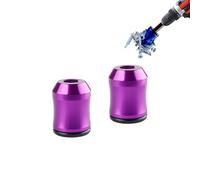 Magnetic Screw Ring, 1/4 Inch/6.35mm Universal Magnetic Screw Holder for Hex Screwdriver and Power Bits (Purple* 2pcs)