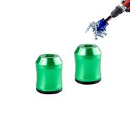 Magnetic Screw Ring, 1/4 Inch/6.35mm Universal Magnetic Screw Holder for Hex Screwdriver and Power Bits (Green* 2pcs)