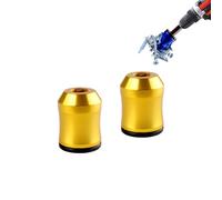 Magnetic Screw Ring, 1/4 Inch/6.35mm Universal Magnetic Screw Holder for Hex Screwdriver and Power Bits (Yellow* 2pcs)