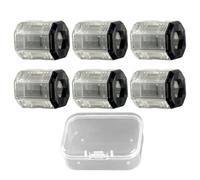 Magnetic Screw Ring, 6 Pieces Transparent Hand Tool Attachment, Magnetic Screw Ring for Electric Drill with Precision Design, Perfect for Men, Professionals, Beginners or Home Improvement