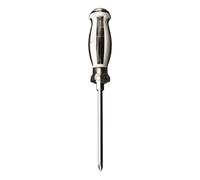 Magnetic Screwdriver - Avoids Dropped Fixings, Chrome Vanadium Steel Heex Shank Tool, Cross Slot Flat Headed Torque Driver, 150mm Length Insulated Rubber Grip | Handy Hardware For & Joiner