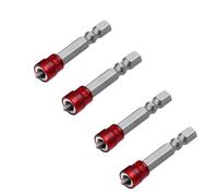 Magnetic Screwdriver Bit PH2 Cross-Head 1/4 Inch Hex Shank Screwdriver Holder Ring for House Working Electric Screwdriver Kit(4pcs)